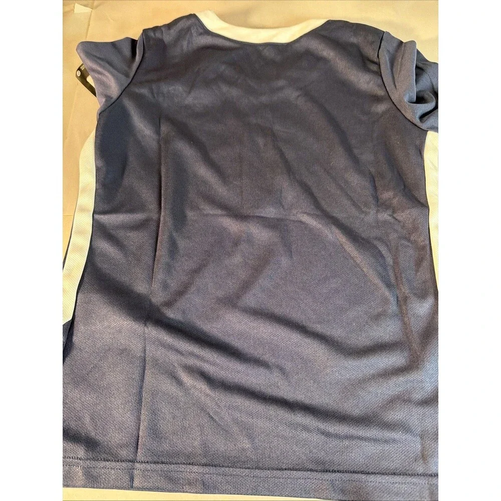 New Nike Navy Blue Training Jersey Shirt Navy Blue White Girl's Medium 707177